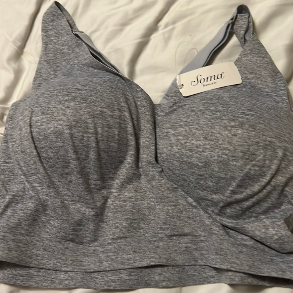 Gray Soma Embliss Raerback Bralette size XXL ( NWT)